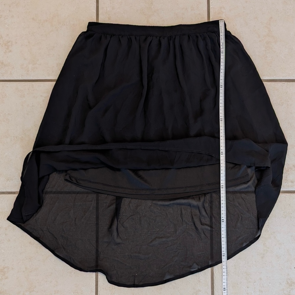 Ricki’s Y2K Vintage High Low Black Mullet Skirt Size Large - Picture 8 of 10